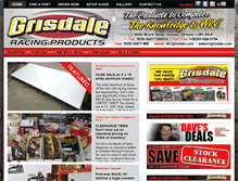 Tablet Screenshot of grisdaleracingproducts.com